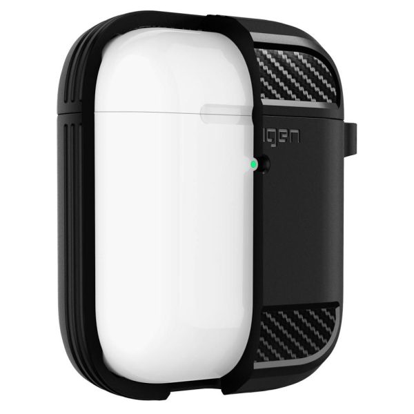 SPIGEN RUGGED ARMOR APPLE AIRPODS MATTE BLACK (ASD01117) - Image 8