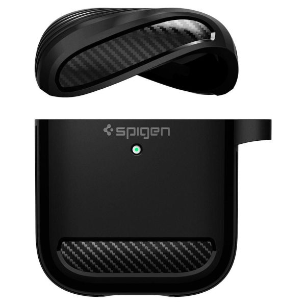 SPIGEN RUGGED ARMOR APPLE AIRPODS MATTE BLACK (ASD01117) - Image 9