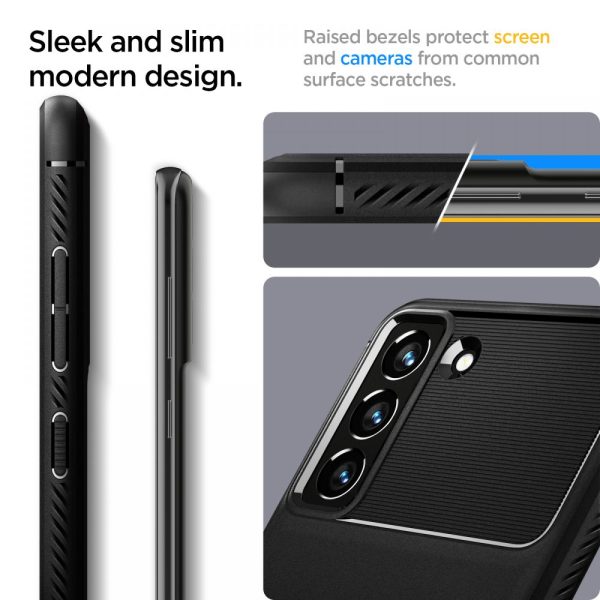 SPIGEN RUGGED ARMOR GALAXY S21 FE MATTE BLACK (ACS03049) - Image 12