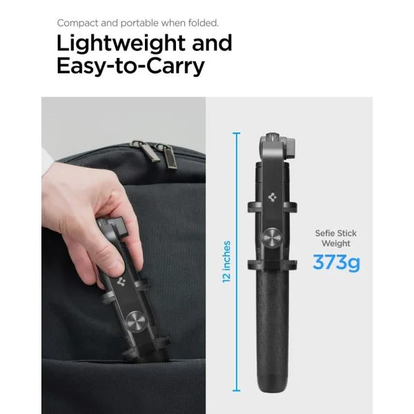 SPIGEN S560W BLUETOOTH SELFIE STICK LONG TRIPOD BLACK (AMP05813) - Image 12