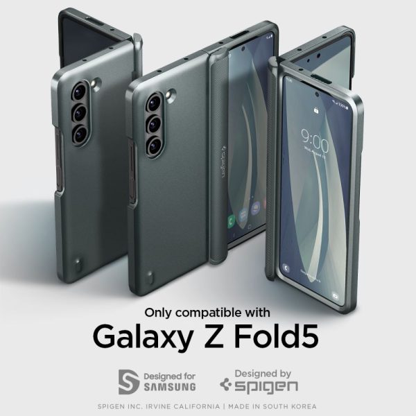 SPIGEN SLIM ARMOR PRO GALAXY Z FOLD 5 ABYSS GREEN (ACS06212) - Image 2