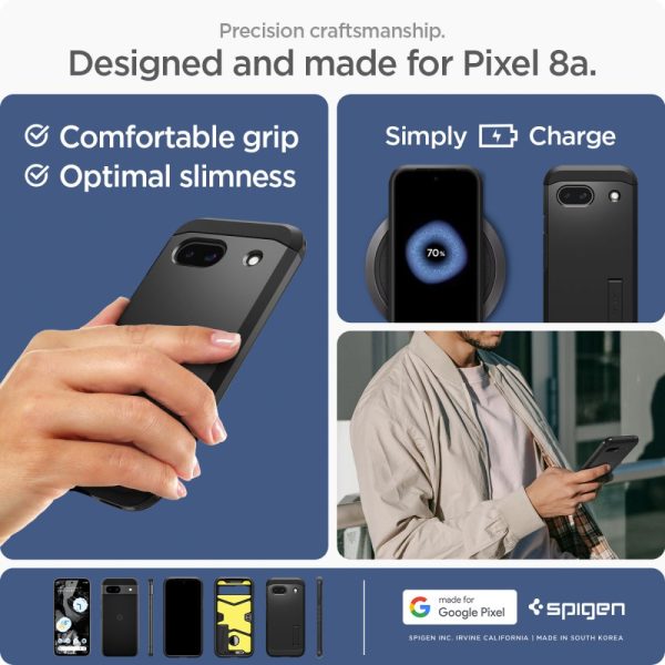 SPIGEN TOUGH ARMOR GOOGLE PIXEL 8A BLACK (ACS07264) - Image 19