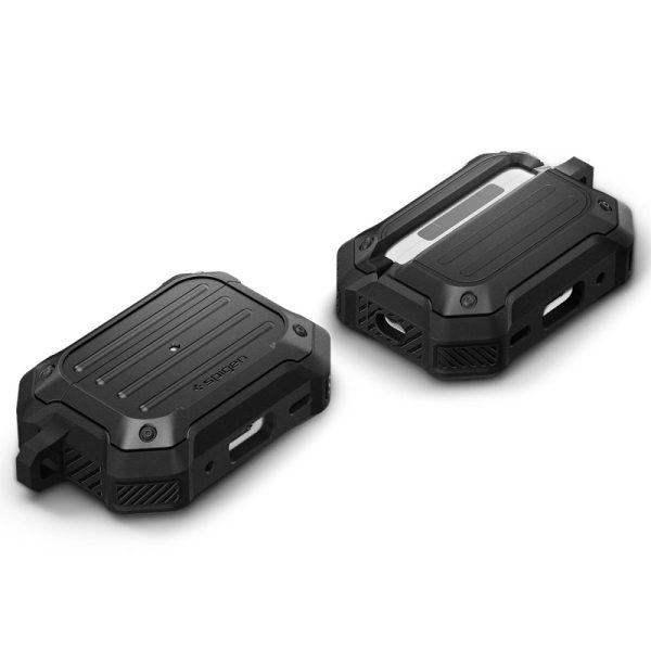 SPIGEN TOUGH ARMOR MAG MAGSAFE APPLE AIRPODS PRO 1 / 2 BLACK (ACS05480) - Image 9