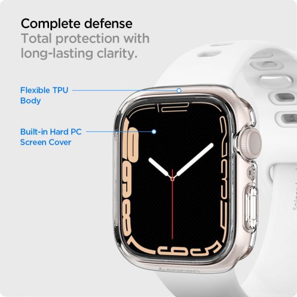 SPIGEN ULTRA HYBRID APPLE WATCH 7 / 8 / 9 (45 MM) CRYSTAL CLEAR (ACS04611) - Image 12