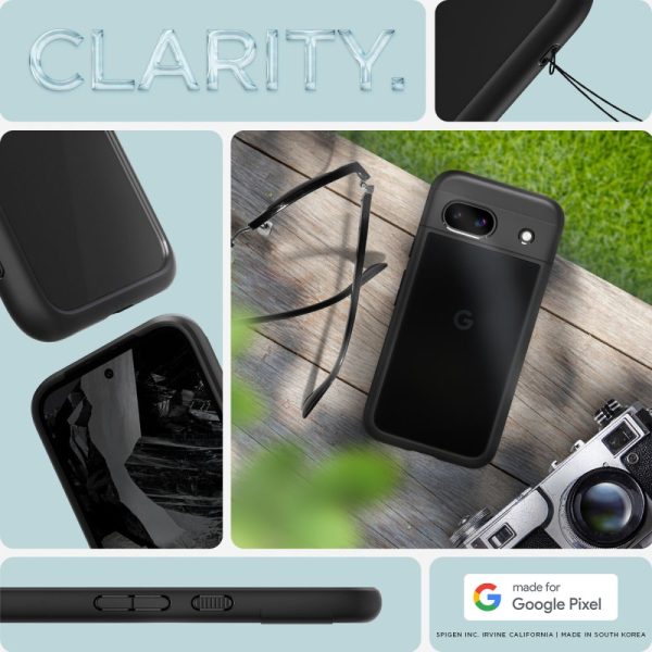 SPIGEN ULTRA HYBRID GOOGLE PIXEL 8A MATTE BLACK (ACS07262) - Image 15