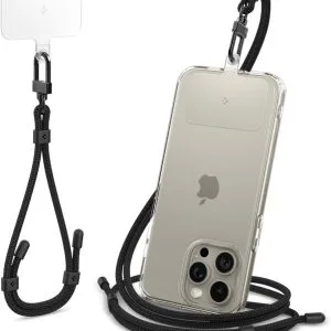 Σετ Λουράκι Κινητού Crossbody & Καρπού Spigen Universal με ConTag Black AFA06259