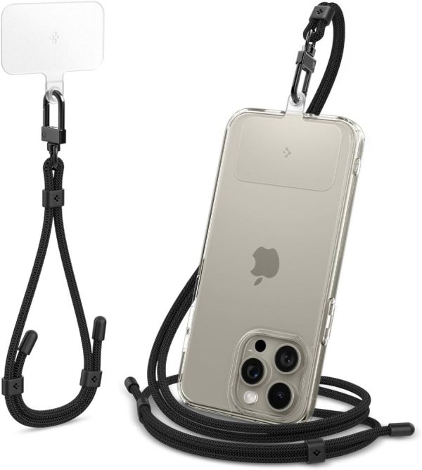 SPIGEN UNIVERSAL STRAP SET CROSSBODY & WRIST BLACK