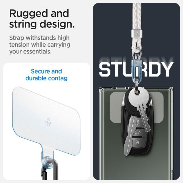 SPIGEN UNIVERSAL STRAP SET CROSSBODY & WRIST PEARL WHITE (AFA08365) - Image 12