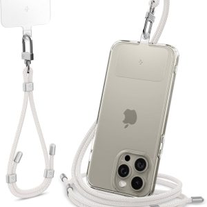 SPIGEN UNIVERSAL STRAP SET CROSSBODY & WRIST PEARL WHITE