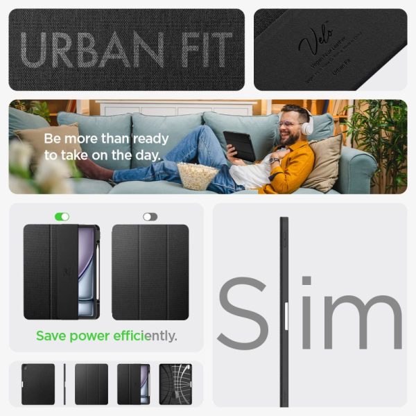 SPIGEN URBAN FIT IPAD AIR 13 2024 BLACK (ACS07671) - Image 18