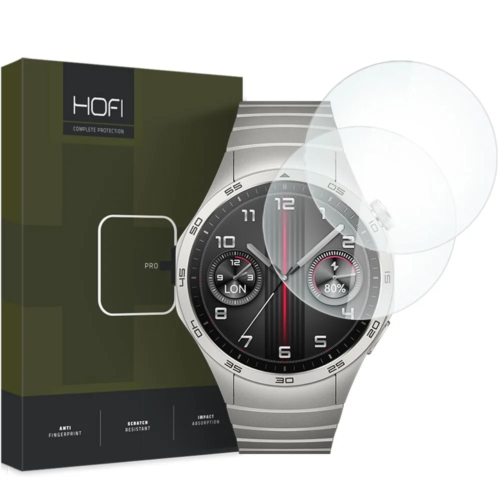 Τζάμι Προστασίας Huawei Watch GT 4 46mm Hofi Glass Pro Plus 2-Pack Clear