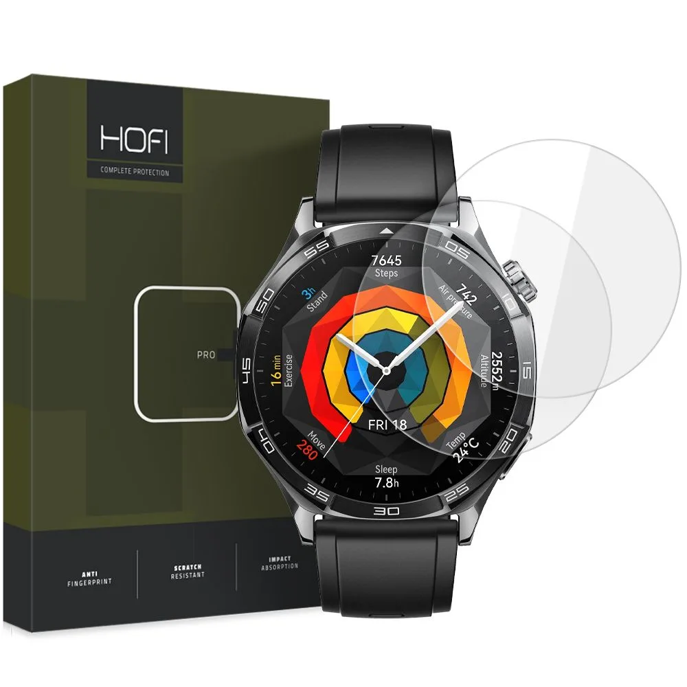 Τζάμι Προστασίας Huawei Watch GT 5 46mm Hofi Glass Pro Plus 2-Pack Clear