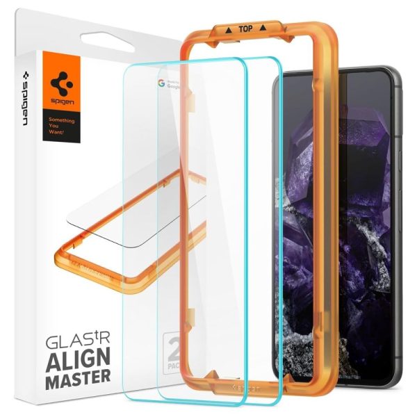 SZK?O HARTOWANE SPIGEN ALM GLAS.TR 2-PACK GOOGLE PIXEL 8 CLEAR