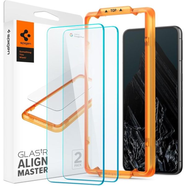 SZK?O HARTOWANE SPIGEN ALM GLAS.TR 2-PACK GOOGLE PIXEL 8 PRO CLEAR