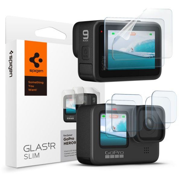 SZK?O HARTOWANE SPIGEN GLAS.TR SLIM + FILM 2-SET GOPRO HERO 9 / 10 / 11 / 12 CLEAR