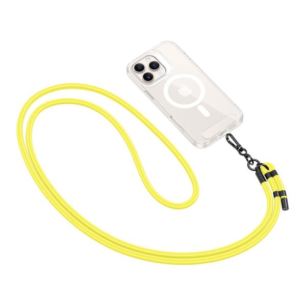 TECH-PROTECT C1S ROPE CROSSBODY STRAP NEON YELLOW/BLACK - Image 2