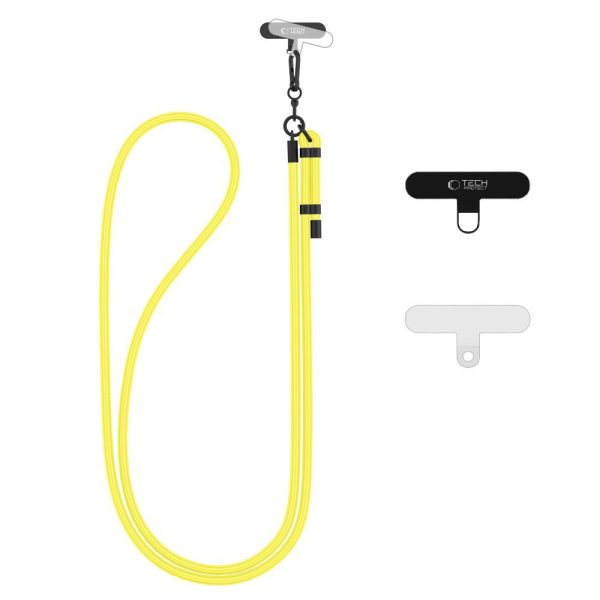 TECH-PROTECT C1S ROPE CROSSBODY STRAP NEON YELLOW/BLACK