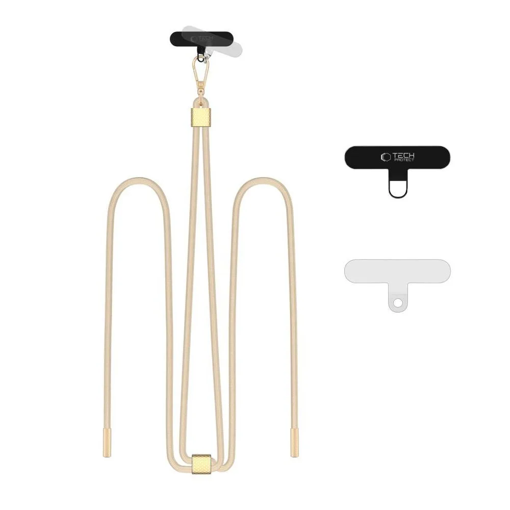 Λουράκι Κινητού Crossbody Tech-Protect C2S Beige Gold