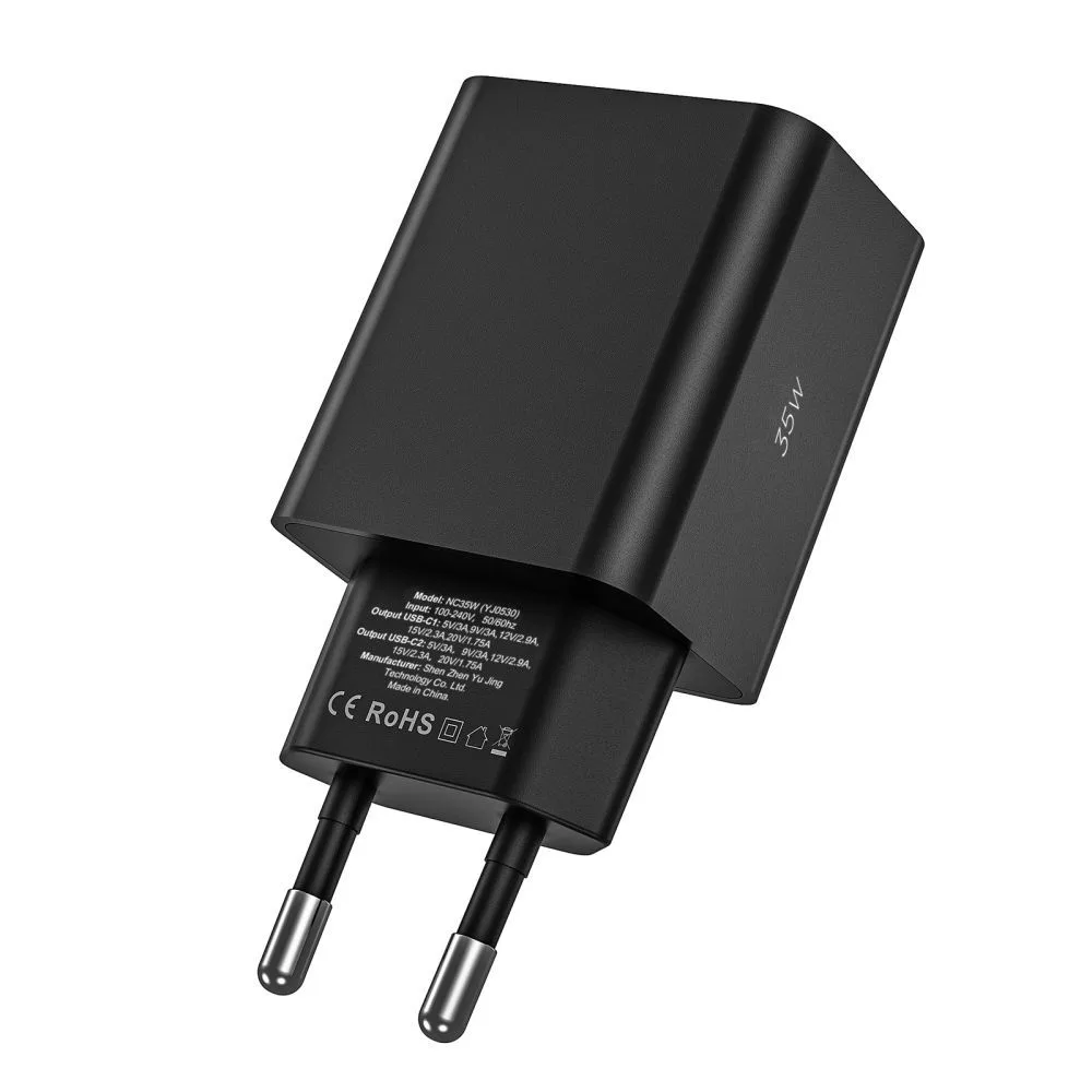 Φορτιστής USB-C Tech-Protect C35W PD 35W 2-Port White - Image 3