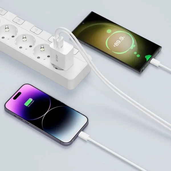Φορτιστής USB-C Tech-Protect C35W PD 35W 2-Port White - Image 4