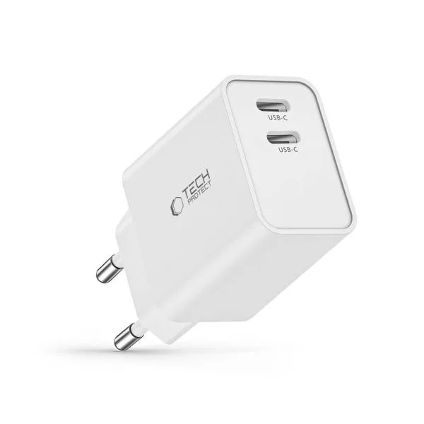 Φορτιστής USB-C Tech-Protect C35W PD 35W 2-Port White - Image 6