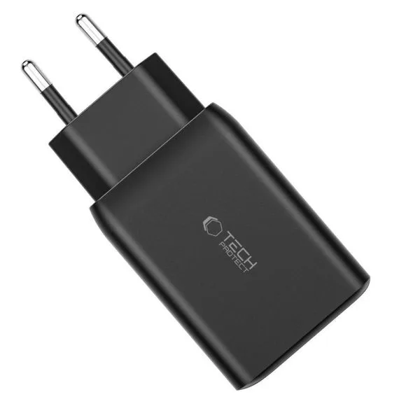 Φορτιστής Τοίχου Tech-Protect C65W 3 Θυρών USB-C / USB-A PD 65W QC3.0 Λευκός - Image 4