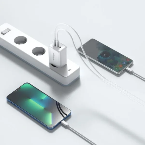 Φορτιστής Τοίχου Tech-Protect C65W 3 Θυρών USB-C / USB-A PD 65W QC3.0 Λευκός - Image 5