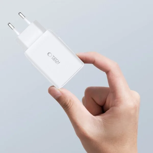 Φορτιστής Τοίχου Tech-Protect C65W 3 Θυρών USB-C / USB-A PD 65W QC3.0 Λευκός - Image 6