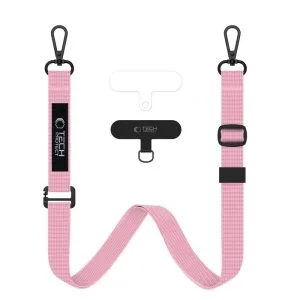 Λουράκι Κινητού Tech-Protect C6S Rope Crossbody 2 σε 1 Baby Pink