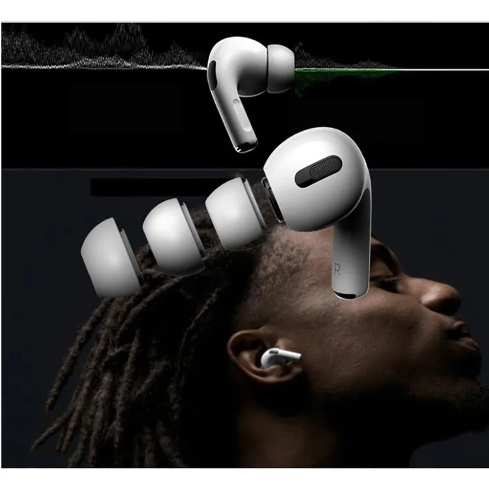 Ανταλλακτικά Ear Tips Apple AirPods Pro 1 / 2 Tech-Protect 3-Pack Λευκά - Image 3