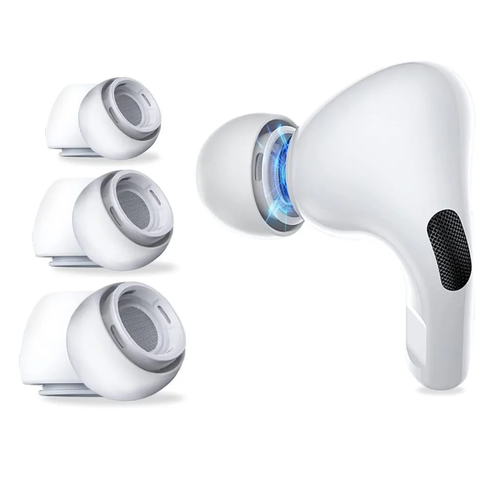 Ανταλλακτικά ear tips Apple AirPods Pro 1 2 Tech-Protect 3-Pack λευκά