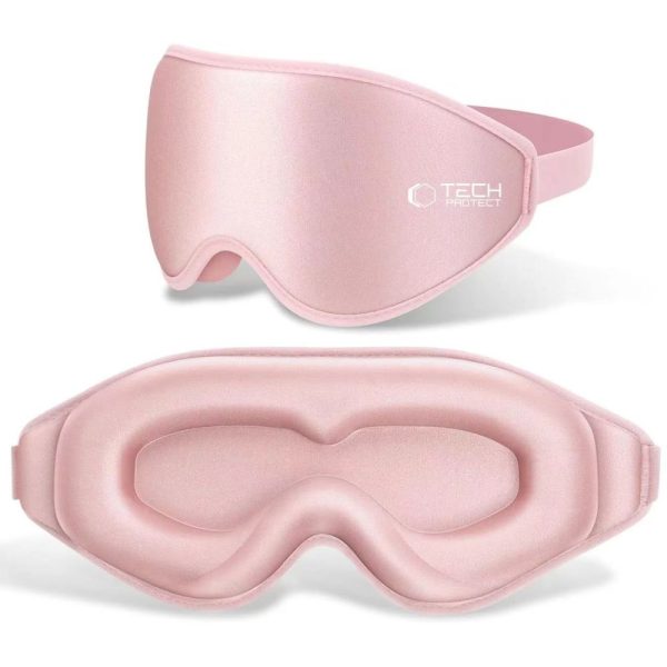 TECH-PROTECT EYESHADE SLEEP MASK BABY PINK - Image 2