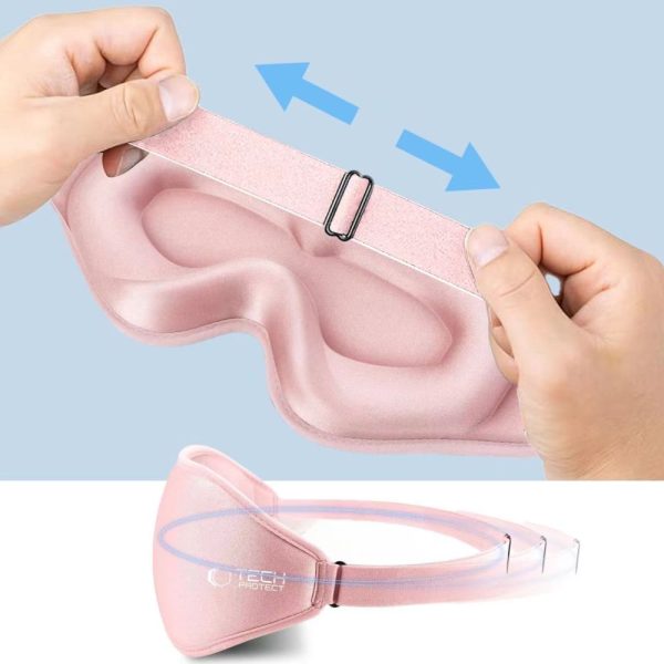 TECH-PROTECT EYESHADE SLEEP MASK BABY PINK - Image 7