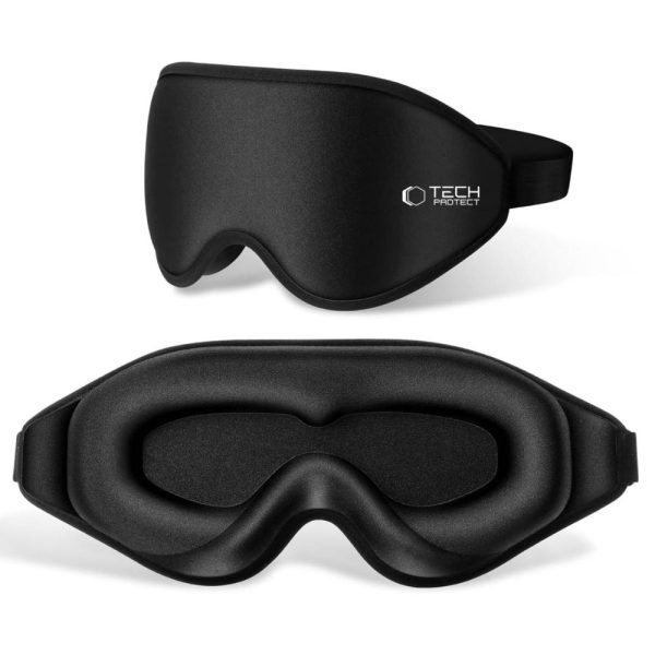 TECH-PROTECT EYESHADE SLEEP MASK MATTE BLACK - Image 2