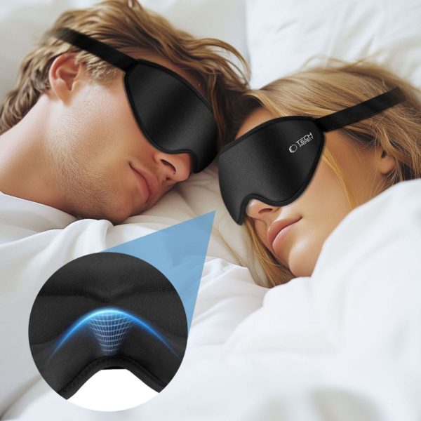 TECH-PROTECT EYESHADE SLEEP MASK MATTE BLACK - Image 5