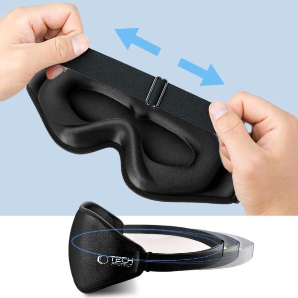 TECH-PROTECT EYESHADE SLEEP MASK MATTE BLACK - Image 7