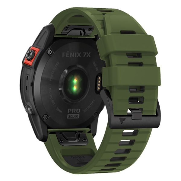 TECH-PROTECT ICONBAND PRO GARMIN FENIX 3 / 5X / 3HR / 5X PLUS / 6X / 6X PRO / 7X ARMY GREEN/BLACK - Image 3