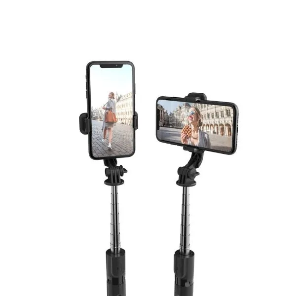TECH-PROTECT L02S BLUETOOTH SELFIE STICK TRIPOD BLACK - Image 4