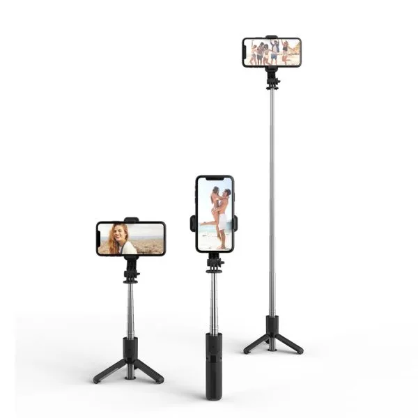 TECH-PROTECT L02S BLUETOOTH SELFIE STICK TRIPOD BLACK - Image 5
