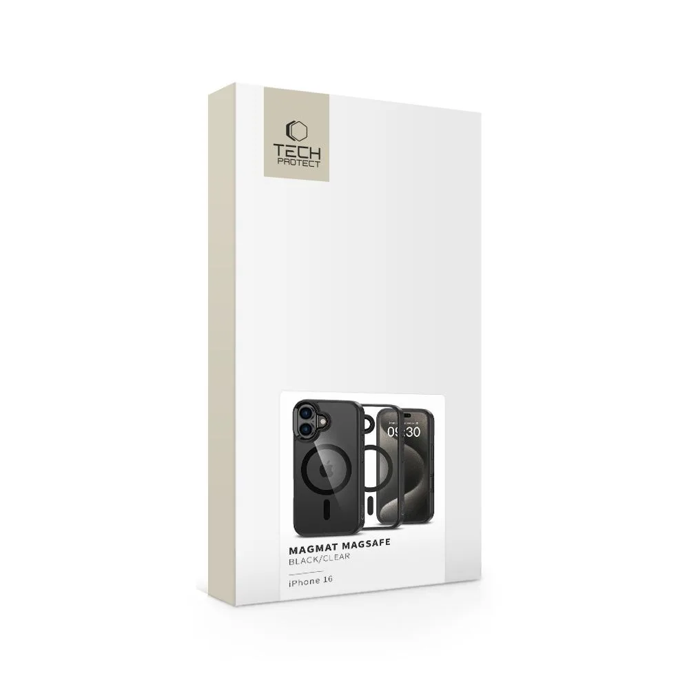 Θήκη iPhone 16 Tech-Protect MagMat MagSafe Black/Clear - Image 2