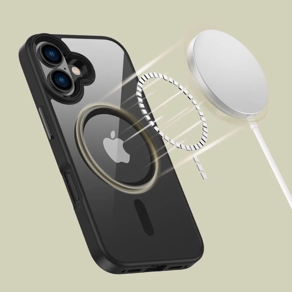 Θήκη iPhone 16 Tech-Protect MagMat MagSafe Black/Clear - Image 3