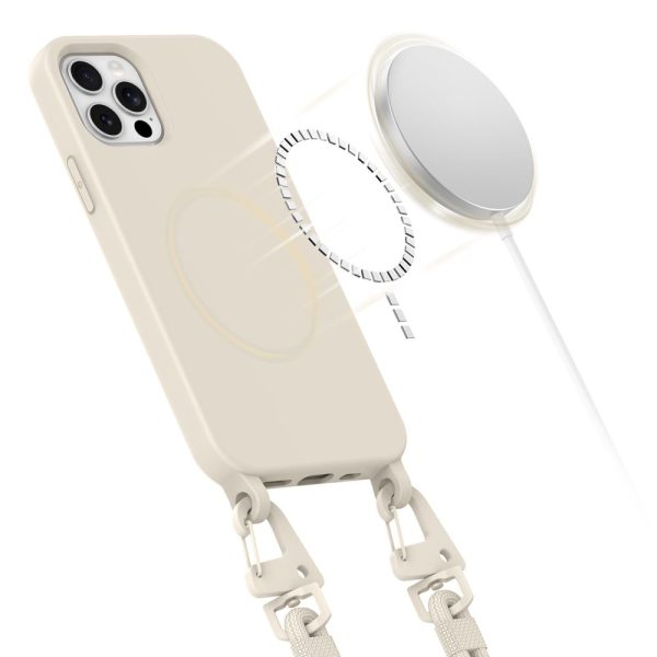 TECH-PROTECT MAGNECKLACE MAGSAFE IPHONE 12 / 12 PRO COSMIC LATTE - Image 3