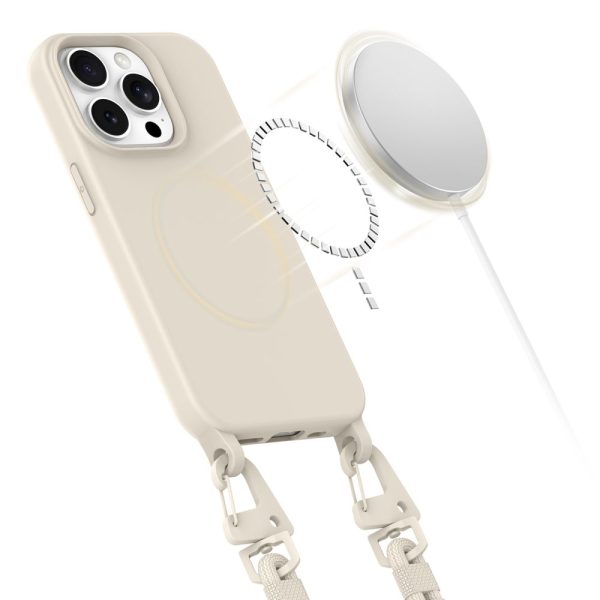 TECH-PROTECT MAGNECKLACE MAGSAFE IPHONE 14 PRO COSMIC LATTE - Image 3