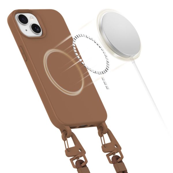 TECH-PROTECT MAGNECKLACE MAGSAFE IPHONE 15 CHOCOLATE BROWN - Image 3