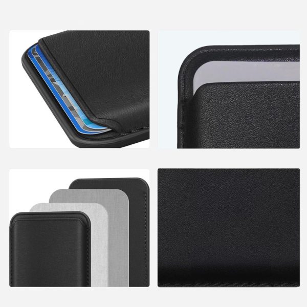 TECH-PROTECT MAGWALLET MAGSAFE UNIVERSAL MAGNETIC CARD HOLDER BLACK - Image 3