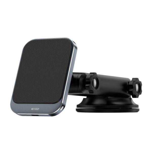 TECH-PROTECT MM15W-V2 MAGNETIC MAGSAFE DASHBOARD CAR MOUNT WIRELESS CHARGER 15W BLACK - Image 2