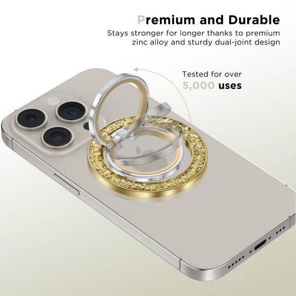 TECH-PROTECT MMR200 MAGNETIC MAGSAFE PHONE RING GOLD - Image 2