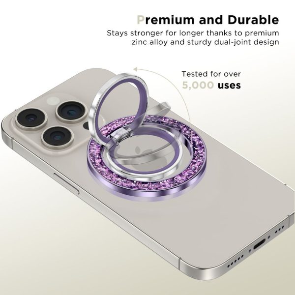 TECH-PROTECT MMR200 MAGNETIC MAGSAFE PHONE RING PURPLE - Image 2