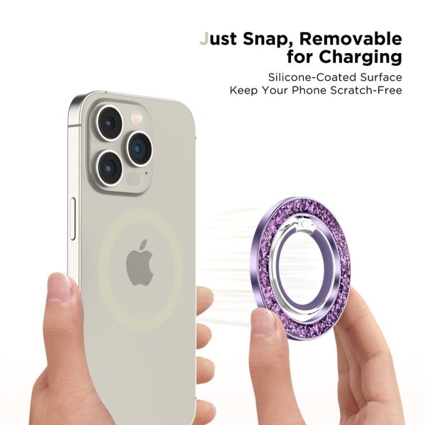 TECH-PROTECT MMR200 MAGNETIC MAGSAFE PHONE RING PURPLE - Image 4