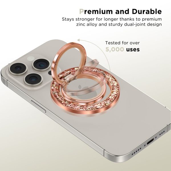 TECH-PROTECT MMR200 MAGNETIC MAGSAFE PHONE RING ROSE GOLD - Image 2